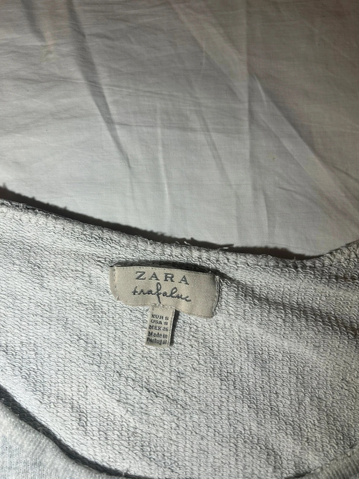 Grijze vintage geribbelde trui van Zara Trafaluc – photo 6